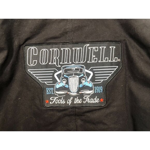Berne Workwear Cornwell Tools Canvas Jacket Black Work Coat Quilted Hood Mens XL - Picture 5 of 12